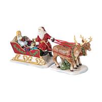 DEKOFIGUR SCHLITTEN NOSTALGIE Christmas Toys bunt - Multicolor, Keramik (14/17/36cm) - Villeroy & Boch