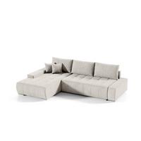 ECKSOFA Vogar In Aston - Creme, Holzwerkstoff/Textil (265/185cm) - Fun Möbel