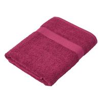DUSCHTUCH Essential bordeaux 70/130 cm - Bordeaux, Textil (70/130cm) - Homescapes