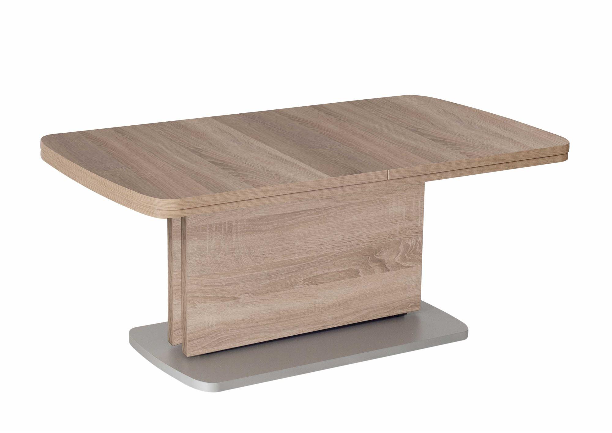 COUCHTISCH höhenverstellbar ausziehbar Clovis 110x53x63 Eiche Sägerau - Sonoma Eiche, Holzwerkstoff (110/63/63cm) - 58aufmkessel