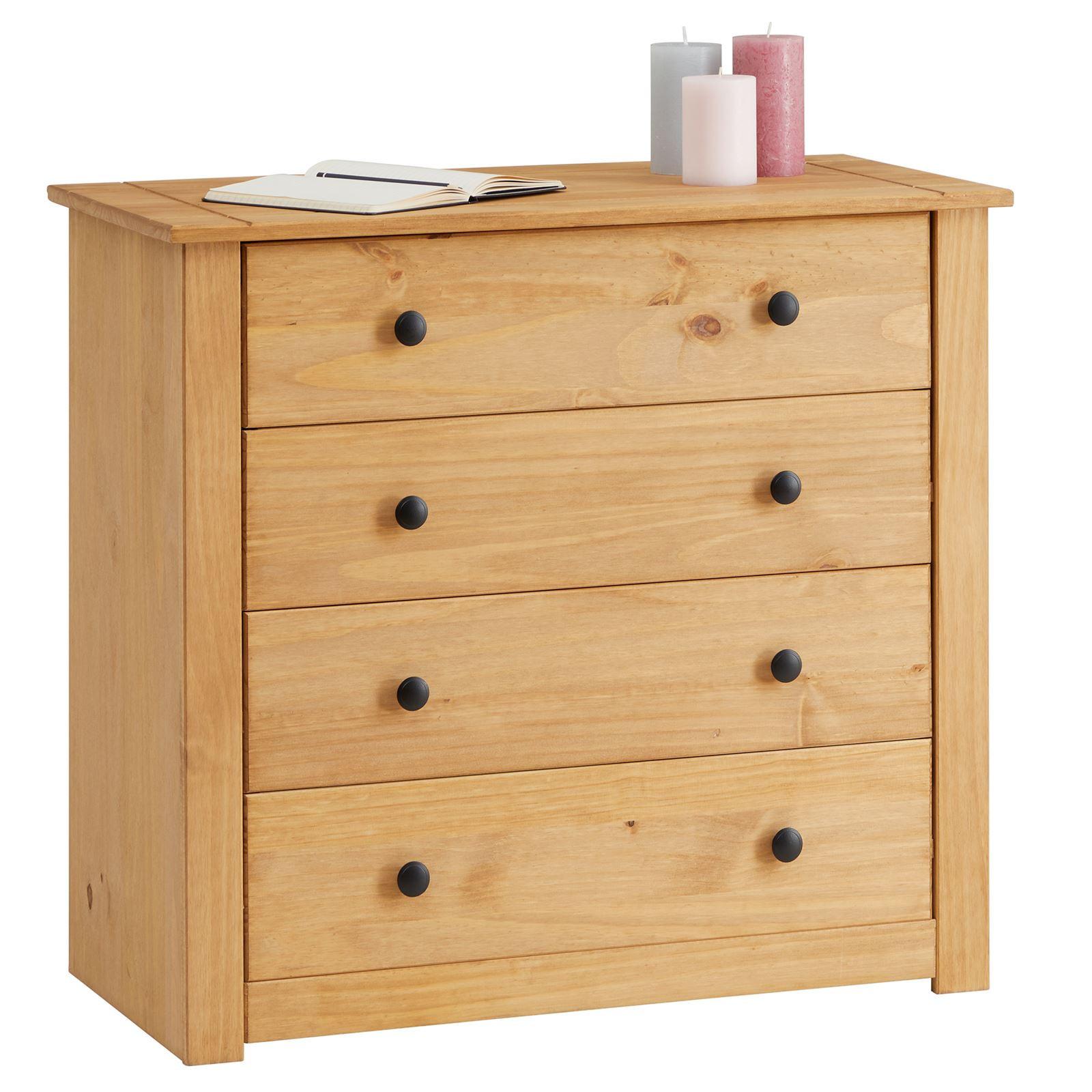 KOMMODE CANCUN gebeizt/gewachst - Kieferfarben, Holz (80/73/40cm) - CARO-Möbel