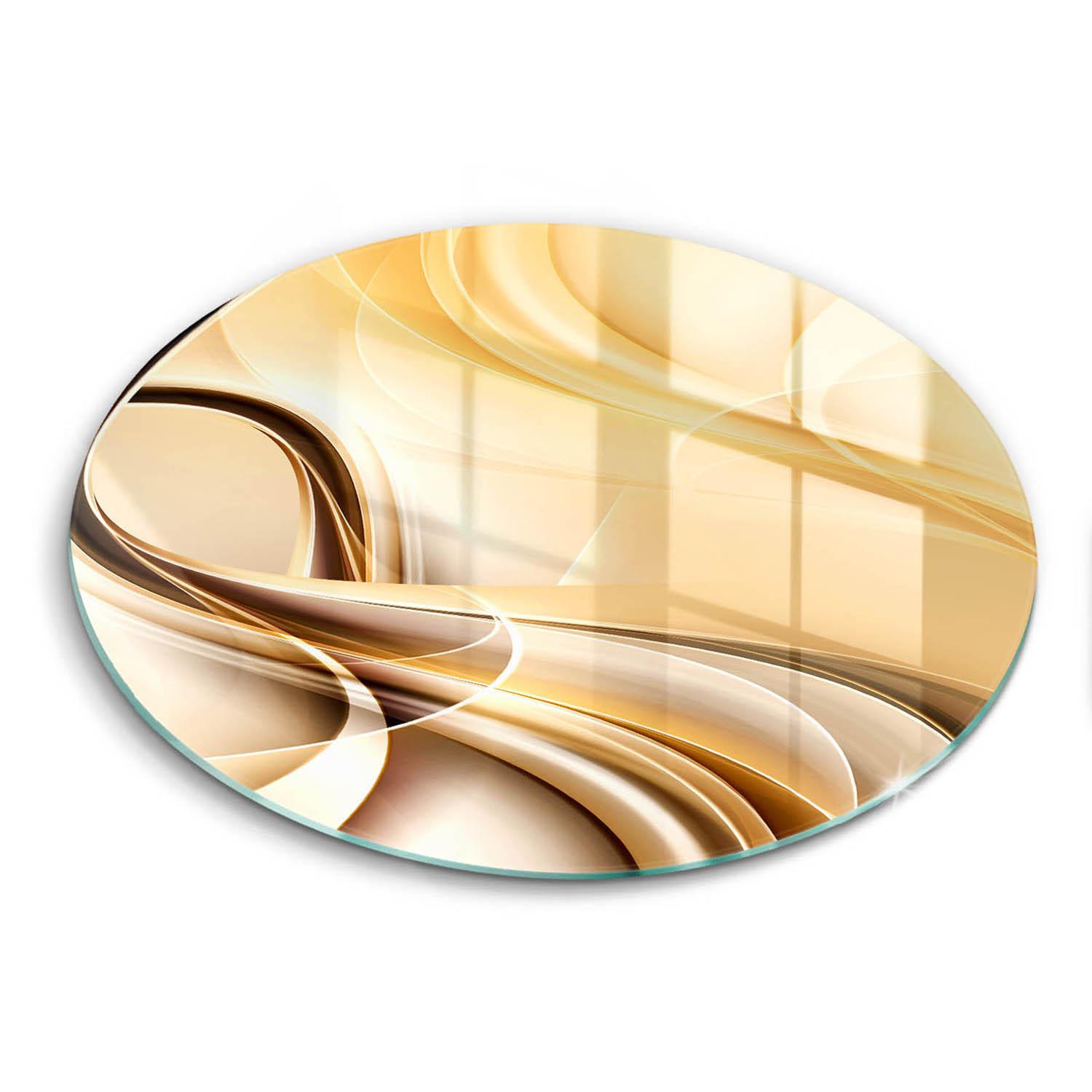 GLASPLATTE Ø 30 cm - Dunkelgelb, Glas (30/30cm) - Wallfluent