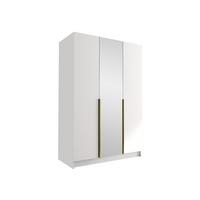 KLEIDERSCHRANK Calia II - Goldfarben/Multicolor, Holzwerkstoff/Metall (150/215/58cm) - MIRJAN24