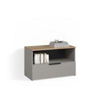 KOMMODE Piave Greige mit 1 geschlossenem Fach - Greige, Holzwerkstoff (80/50/40cm) - Livinity®