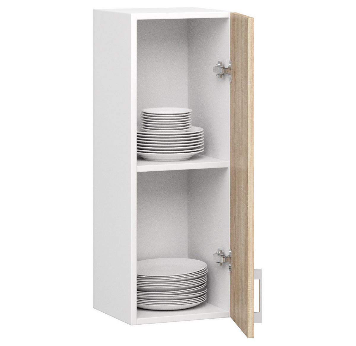 HÄNGESCHRANK Weiß, Eiche Sonoma 72/30/30,5 - Weiß/Eiche Artisan, Holzwerkstoff (30/72/30.5cm) - RAUMHIRSCH FURNITURE