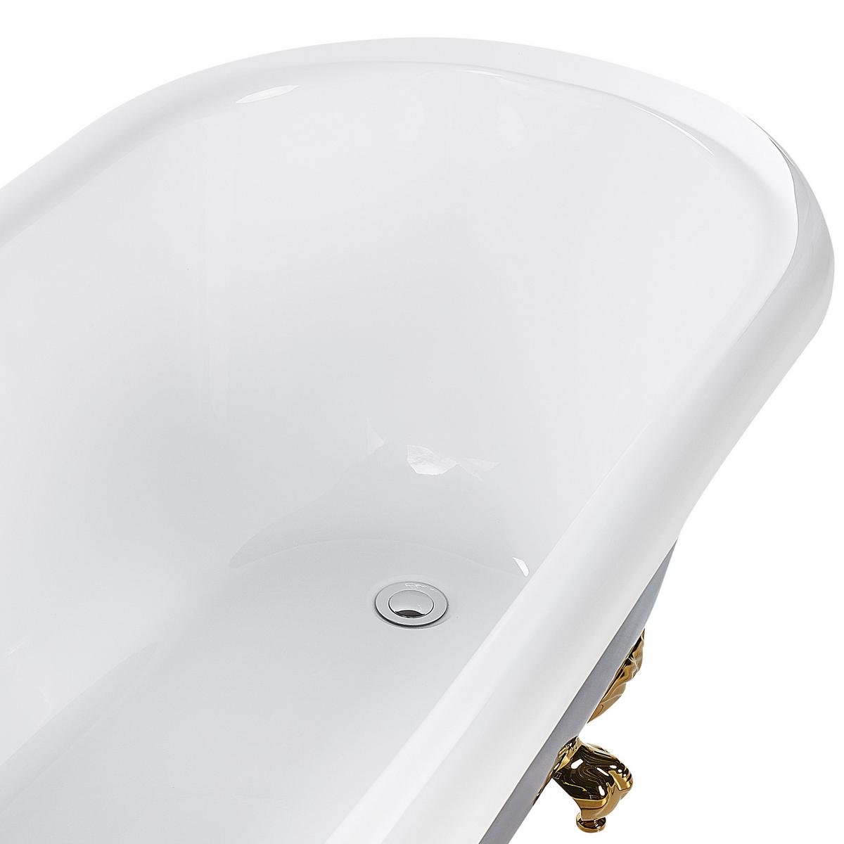 BADEWANNE FREISTEHEND 76x170x76 cm blau Cayman - Blau, Kunststoff (76/70/170cm) - Beliani