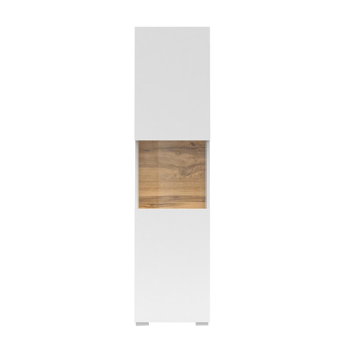 VITRINE Glora Weiß - Weiß, Holzwerkstoff (36/140/30cm) - Petits-meubles