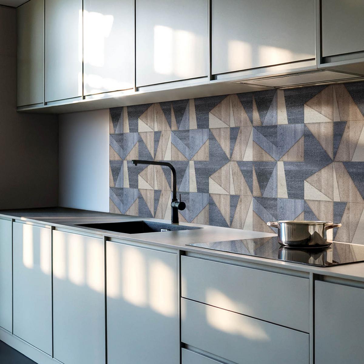 WANDPANEEL 6x 60x30 cm selbstklebend Urbanite - Taupe, Kunststoff (30/1.6/60cm) - Wallfluent