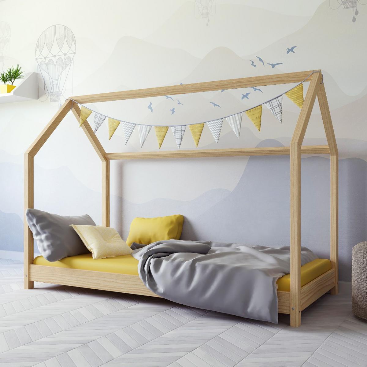 KINDERBETT BELLA ohne Schublade ohne Matratze Holz 200/90 - Sonoma Eiche, Holzwerkstoff (90/200cm) - RAUMHIRSCH FURNITURE