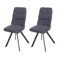 ESSZIMMERSTUHL Anthrazit 2er-Set - Anthrazit, Textil (45/94/45cm) - MCW