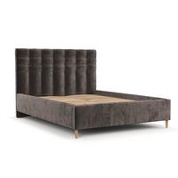 POLSTERBETT Soma 160/200 cm Braun im Lotta Stoff - Naturfarben/Braun, Holz/Holzwerkstoff (160/200cm) - AltaBeds