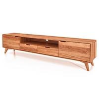 GREG HIFI-SCHRANK Kernbuche - Kernbuche, Holz (220/48/40cm) - byoak