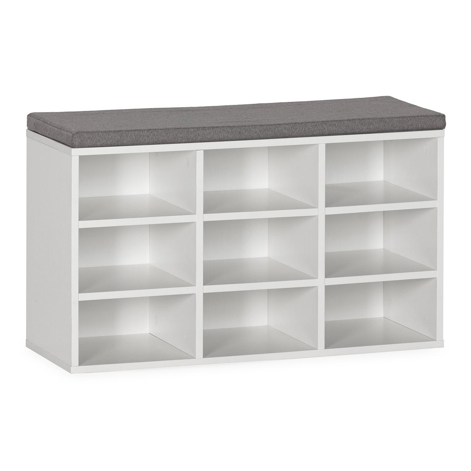 SCHUHBANK Samuel farbe Weiß - Weiß, Holzwerkstoff (81/50/31cm) - VS Venta-stock