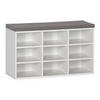 SCHUHBANK Samuel farbe Weiß - Weiß, Holzwerkstoff (81/50/31cm) - VS Venta-stock