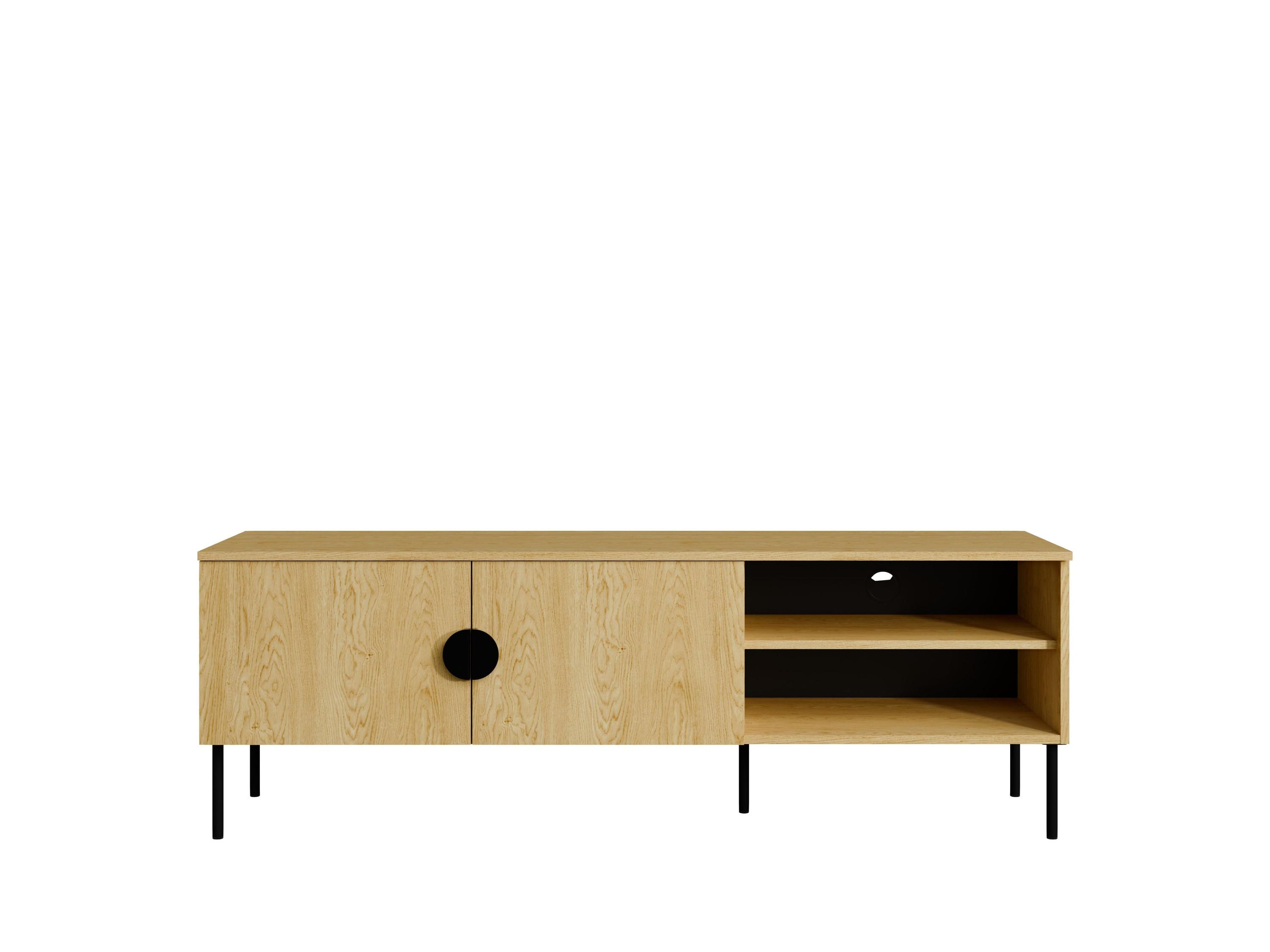 TV-SCHRÄNK Eiche Baltic 160/54/40 - Eiche Bianco, Holzwerkstoff (160/54/40cm) - RAUMHIRSCH FURNITURE