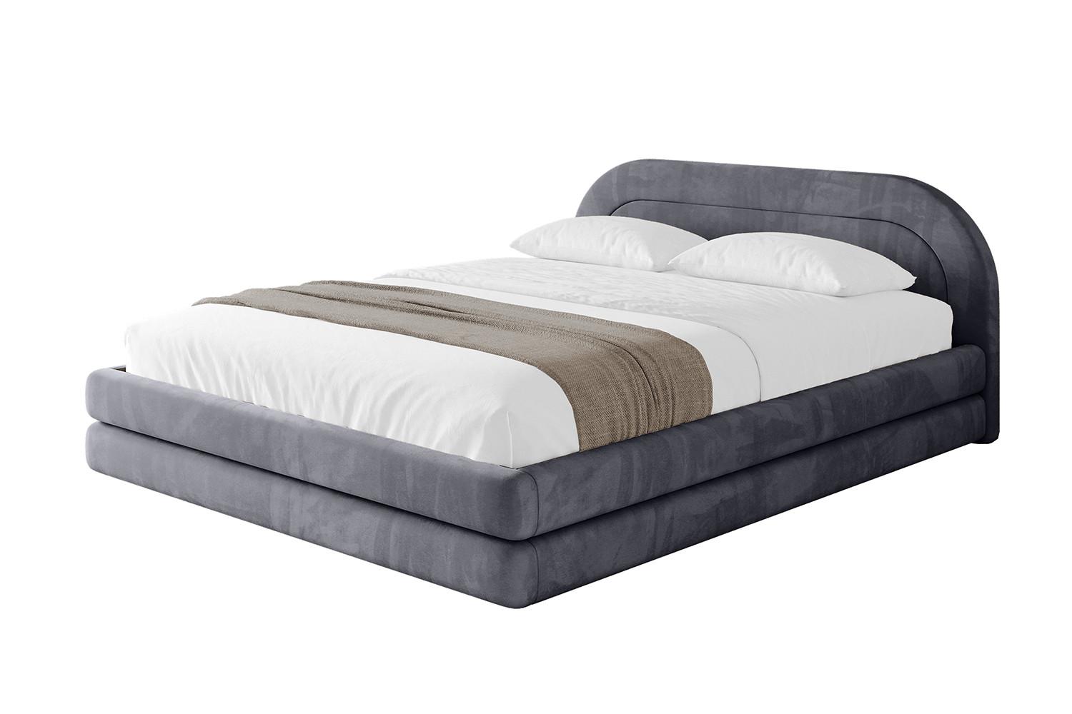 POLSTERBETT mit Bettkasten und Lattenrost, Bett mit Matratze H3/H4 - LERIS-v1 180x200 Dunkelgrau - Dunkelgrau, Holzwerkstoff/Textil (180/200cm) - ALTDECOR