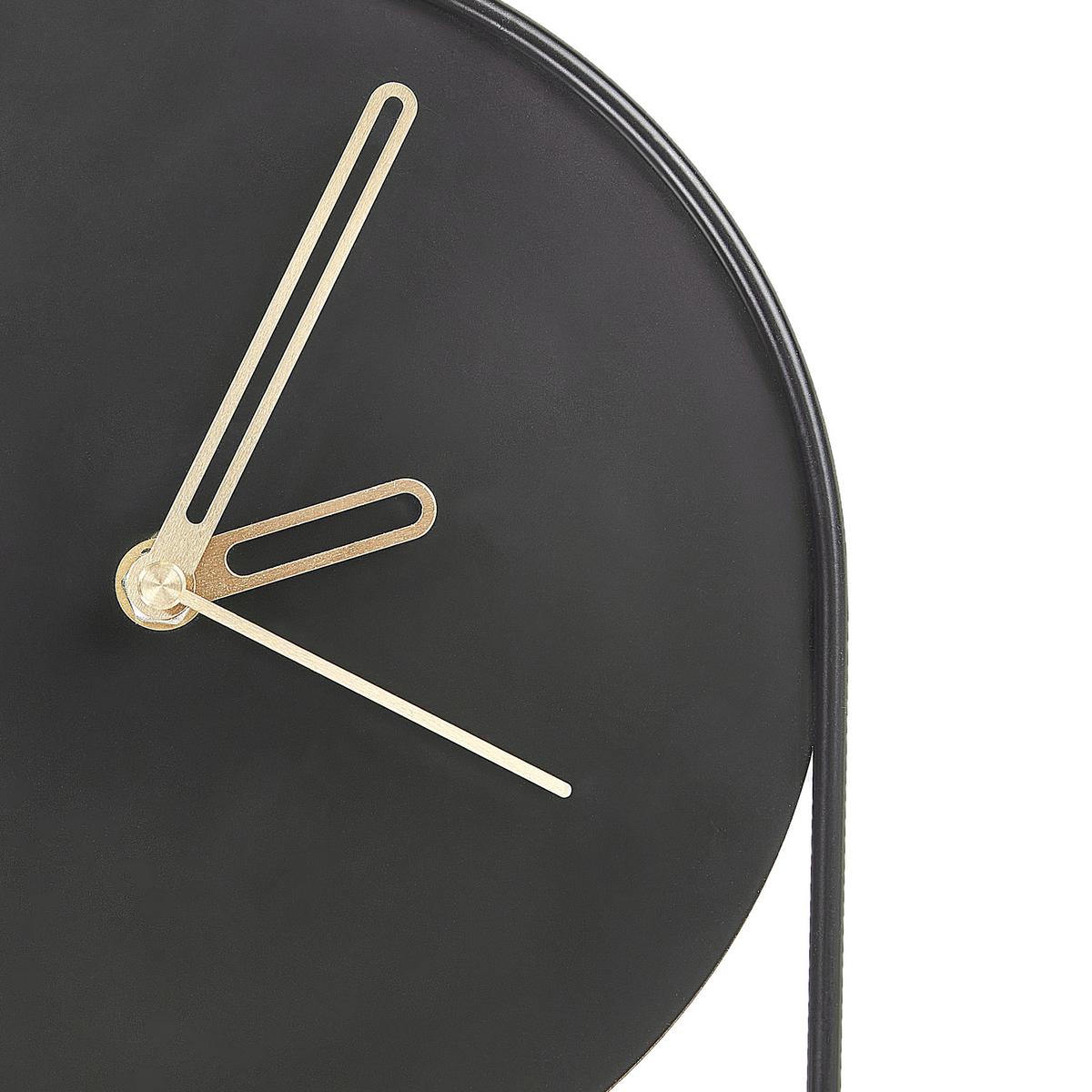 WANDUHR Schwarz/Gold Salvan - Goldfarben/Schwarz, Metall (20/62/3cm) - Beliani