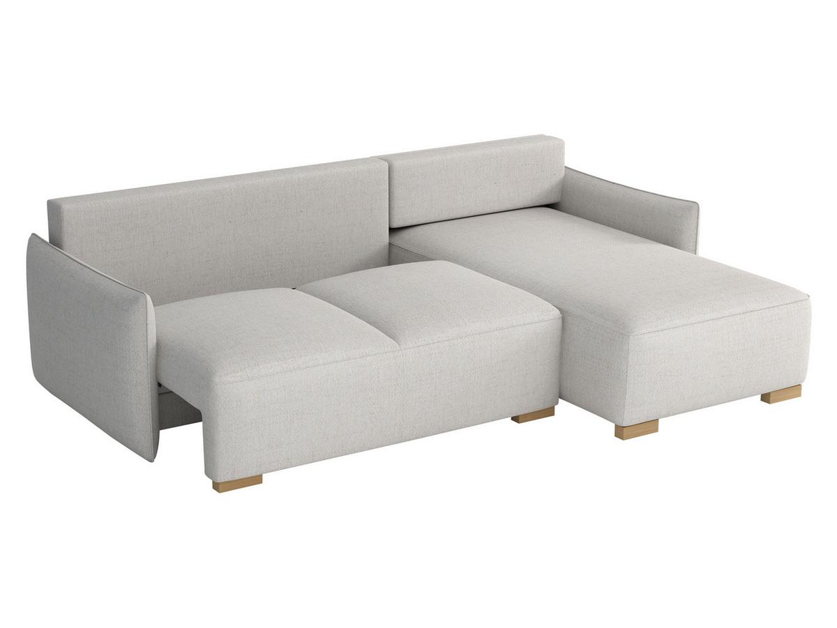 ECKSCHLAFSOFA Focus L - Bronzefarben/Naturfarben, Holz/Textil (240/155cm) - MIRJAN24