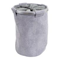 WÄSCHESAMMLER MIT NETZ 65L Grau - Grau, Textil (39/55/39cm) - MCW
