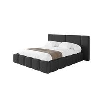 POLSTERBETT mit Bettkasten und Lattenrost, Bett mit Matratze H3/H4 - NILO 120x200 Schwarz - Schwarz Hochglanz, Holzwerkstoff/Textil (120/200cm) - ALTDECOR