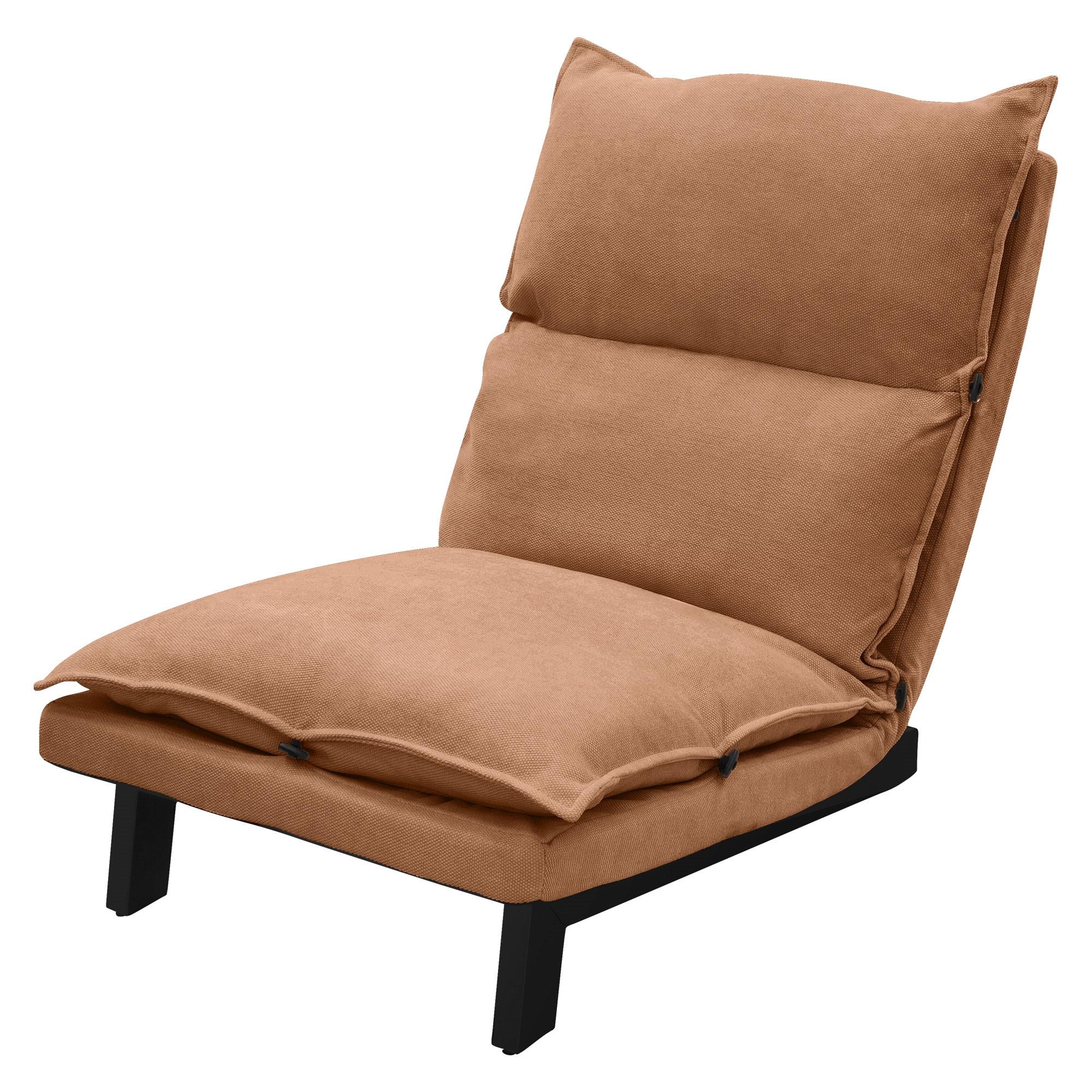 BODENSTUHL Braun - Schwarz/Braun, Textil/Metall (59/73.5/96cm) - ML-DESIGN