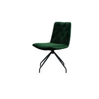 DREHSTUHL NEW CHARME Smaragdgrün Velvet (1er-Set) - Smaragdgrün, Textil (52/87/66cm) - KAWOLA
