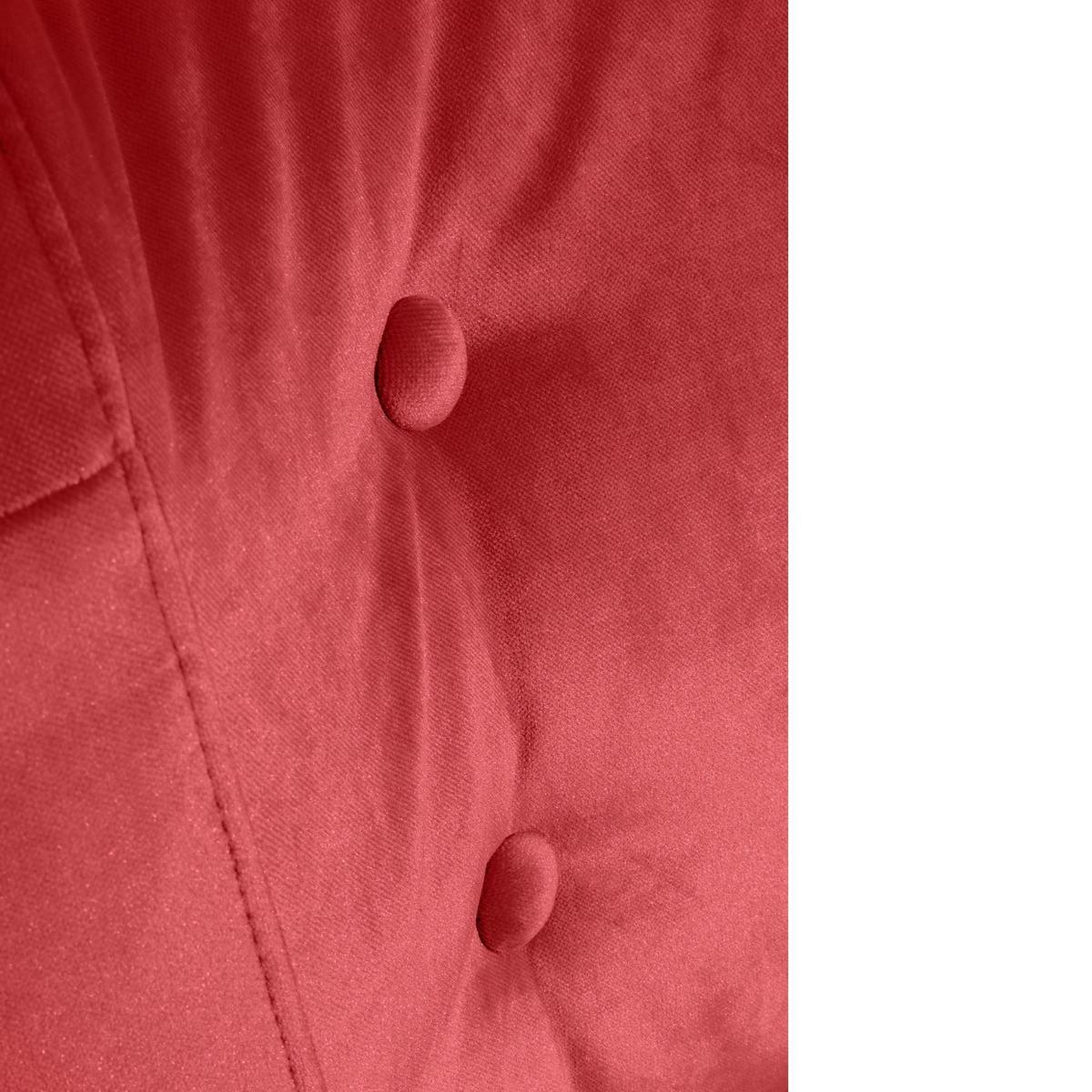 SESSEL Kassi Bezug Samtvelours Buche natur / ziegel - Rot, Kunststoff (69/80/68cm) - 58aufmkessel