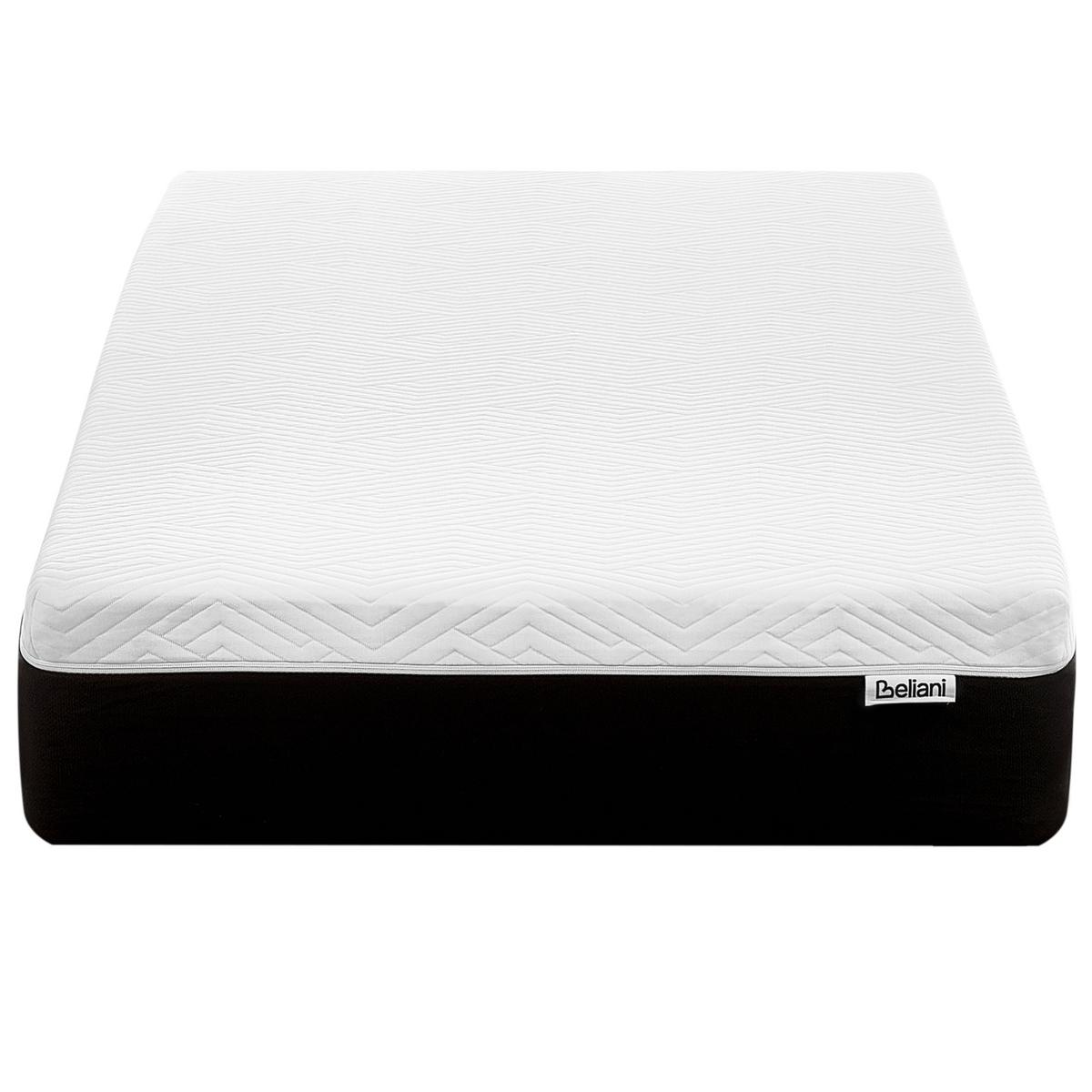 GEL-MEMORY-SCHAUMMATRATZE H2/3 Mittel 90/200 cm Spongy - Weiß, Textil (90/200cm) - Beliani
