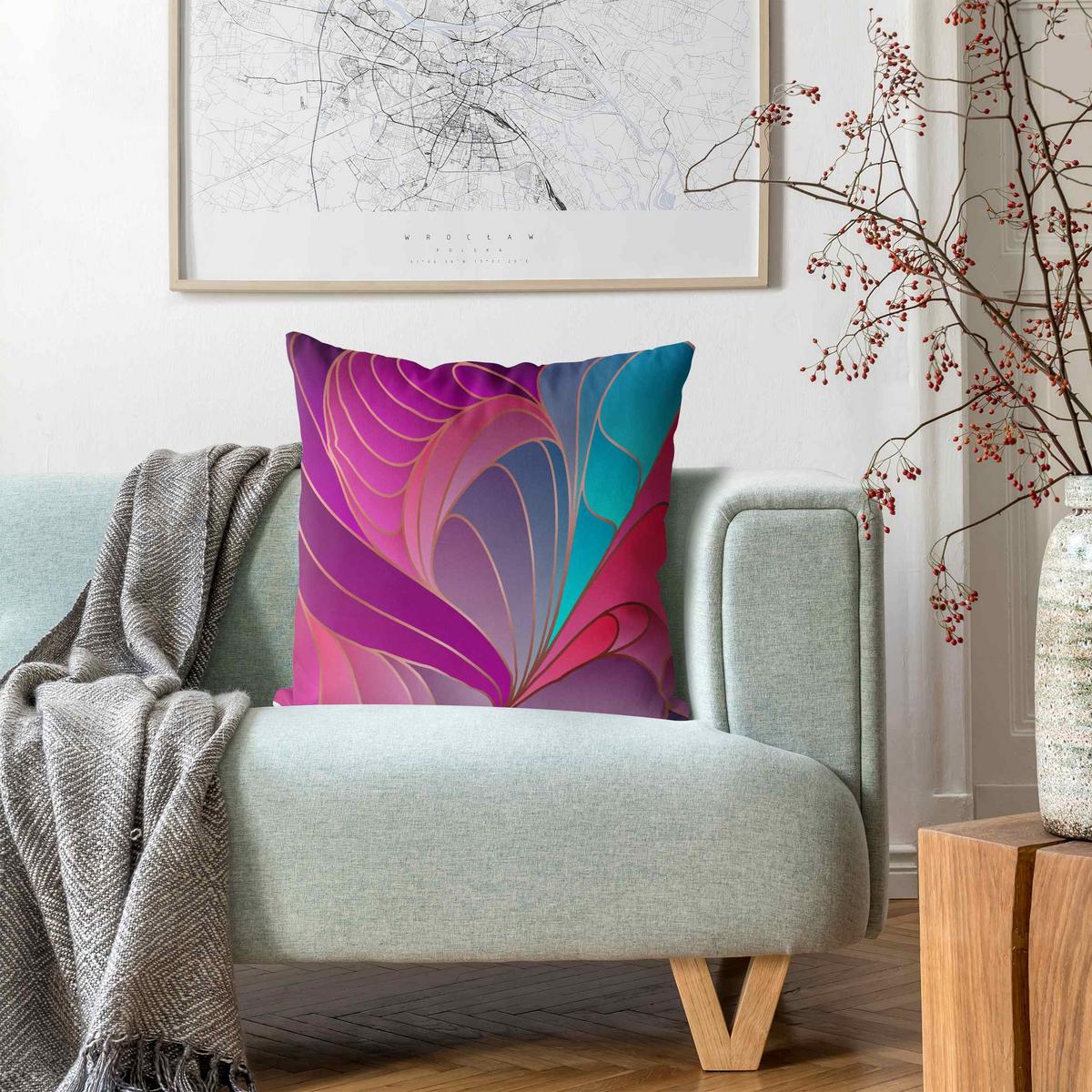 KISSENBEZUG Farbenfrohes Art Deco II 40/40 cm - Multicolor, Textil (40/40cm) - Bilderwelten