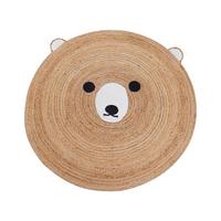 KINDERTEPPICH Kosalar 120/120 cm - Beige, Naturmaterialien (120/120cm) - Beliani