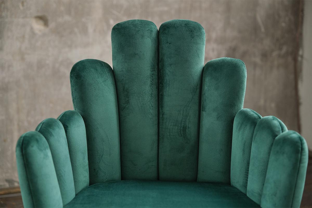 ESSZIMMERSTUHL FREJA Grün Velvet (1er-Set) - Grün, Textil (59/86/55cm) - KAWOLA