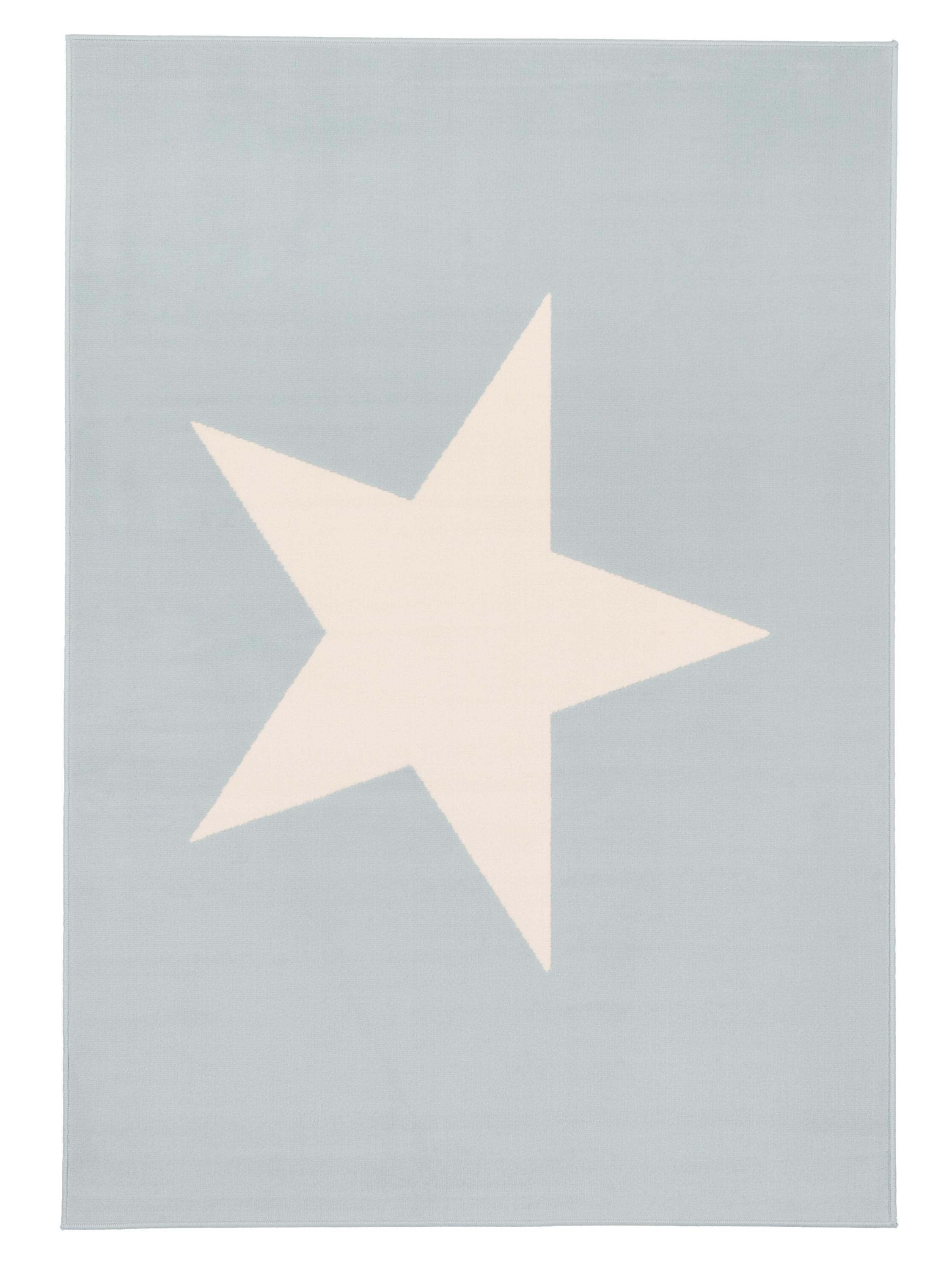 KINDER UND JUGEND TEPPICH TRENDLINE STERN PASTELL - Blau, Textil (80/160cm) - Pergamon