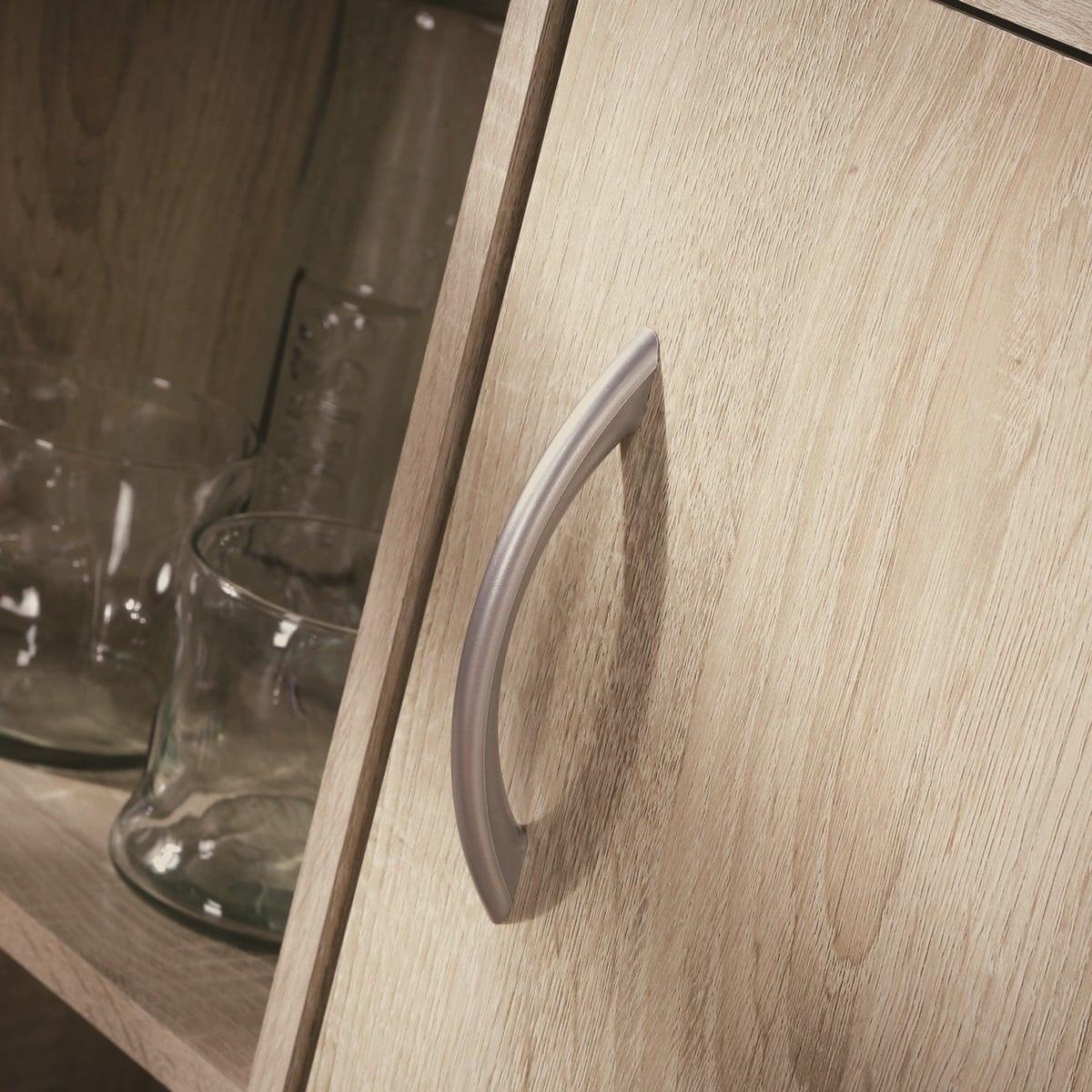 SCHRANK mit 2 Fächern, 1 Schublade und 1 Tür - Eschefarben, Holzwerkstoff (29.5/80/11cm) - Calicosy
