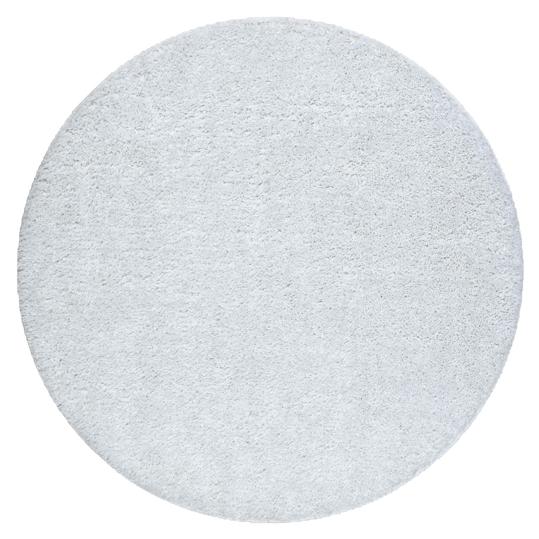TEPPICH Dywaniki łazienkowe 100 cm - Weiß, Textil (100/100cm) - rugsX