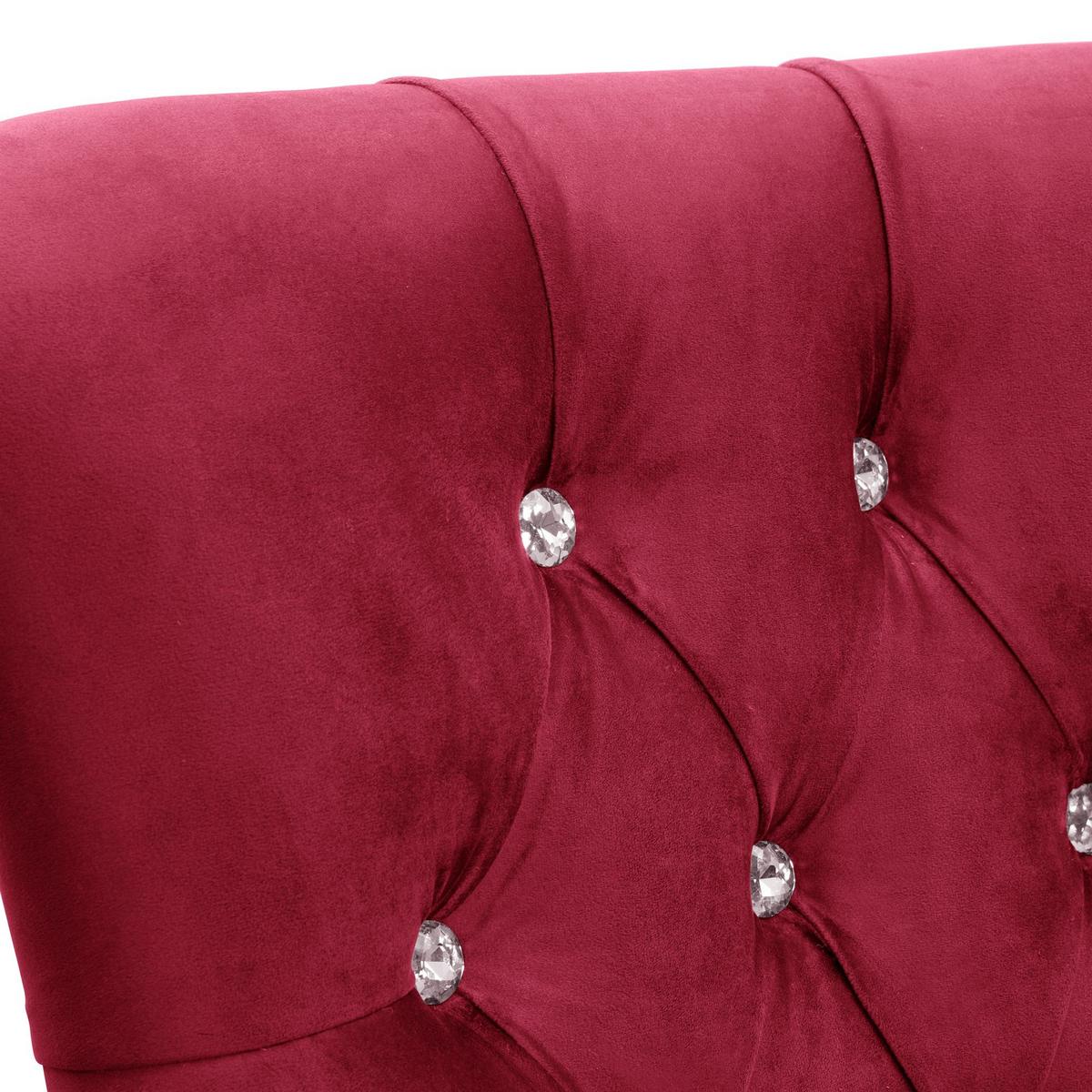 SESSEL Kayley Samtvelours rot - Rot, Kunststoff (71/97/82cm) - 58aufmkessel