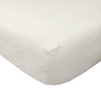 SPANNBETTLAKEN Flanell aus 100% Baumwolle - Creme, Textil (150/200cm) - Homescapes