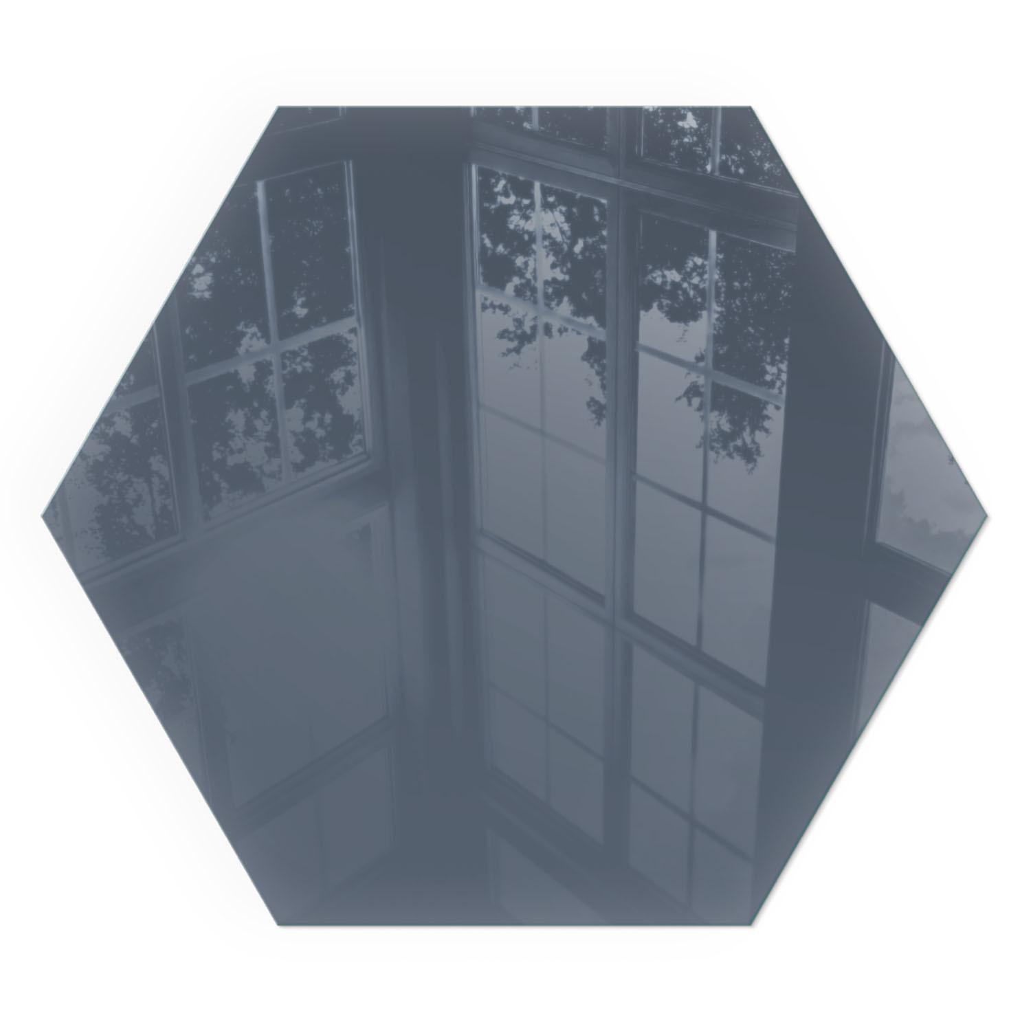 GLASPLATTE für Kamin h40 cm - Dunkelblau, Glas (40/40/0.4cm) - TULUP