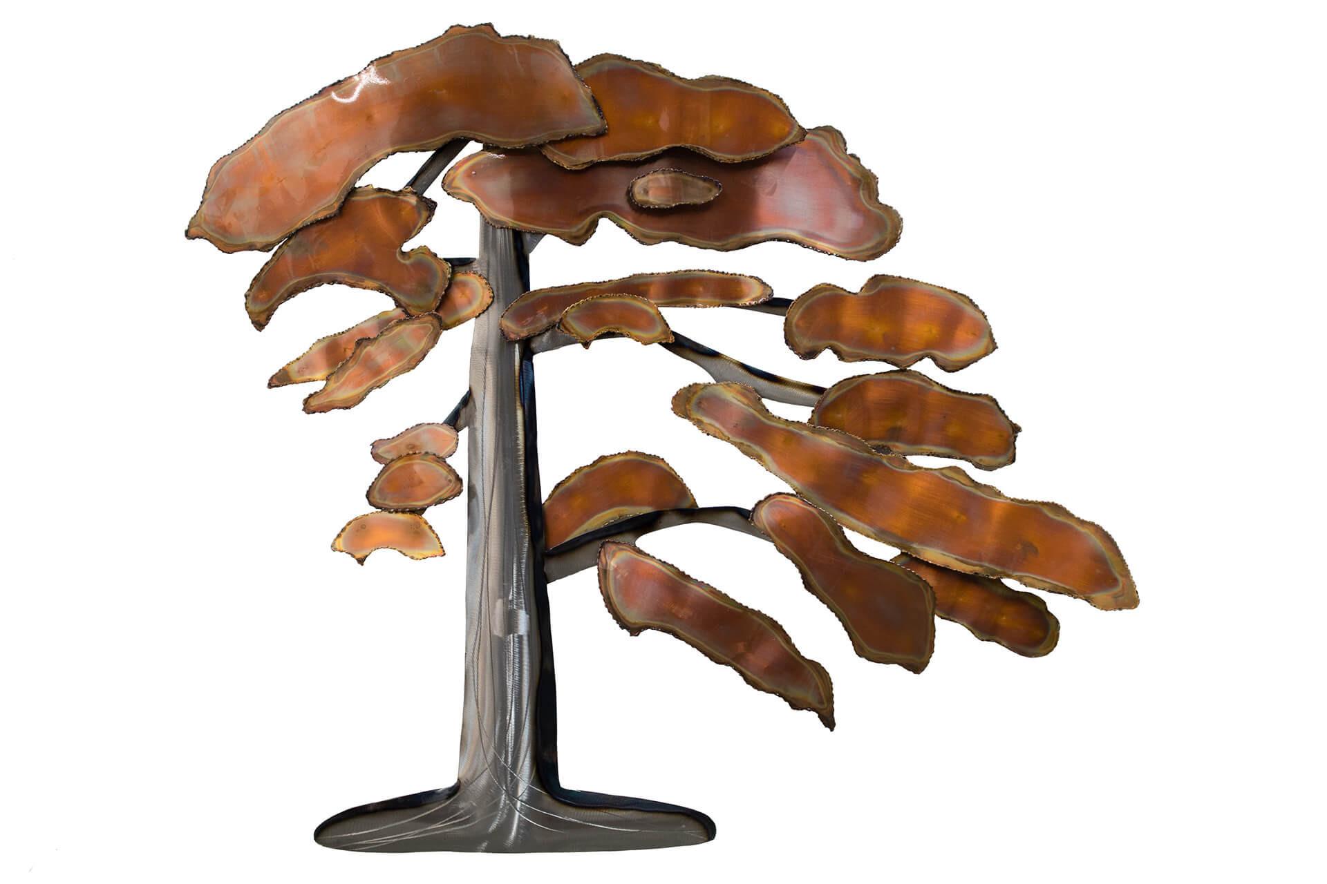 WANDDEKO Kupfer 97/88 cm - Braun/Kupferfarben, Metall (3/88/7cm) - KUNSTLOFT