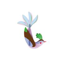 WANDDEKO Eleganz mit Kamm 21/5 cm - Multicolor, Wellpappe (21/5/27cm) - Studio Roof