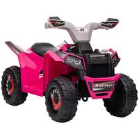 ELEKTRO Kinderquad, Mini Elektroquad mit Vorwärts-, Rückwärtsfunktion, Rosa - Rosa, Metall (70/41.5/48.5cm) - HOMCOM