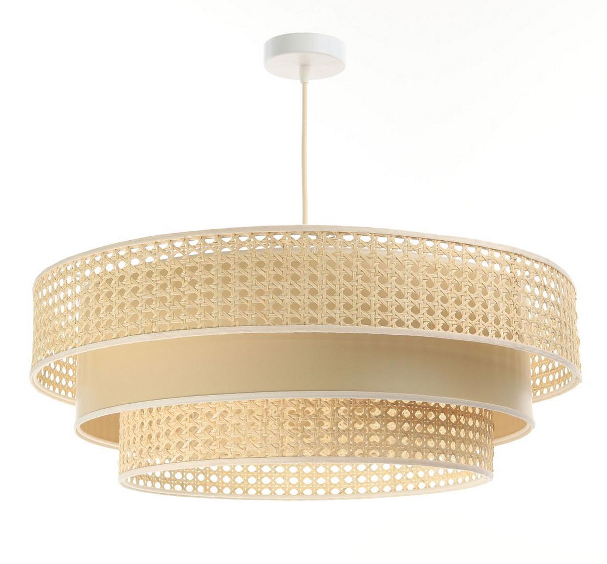 HÄNGELEUCHTE Beige 60/20 cm - Beige, Kunststoff (60/1.55/20cm) - ONZENO