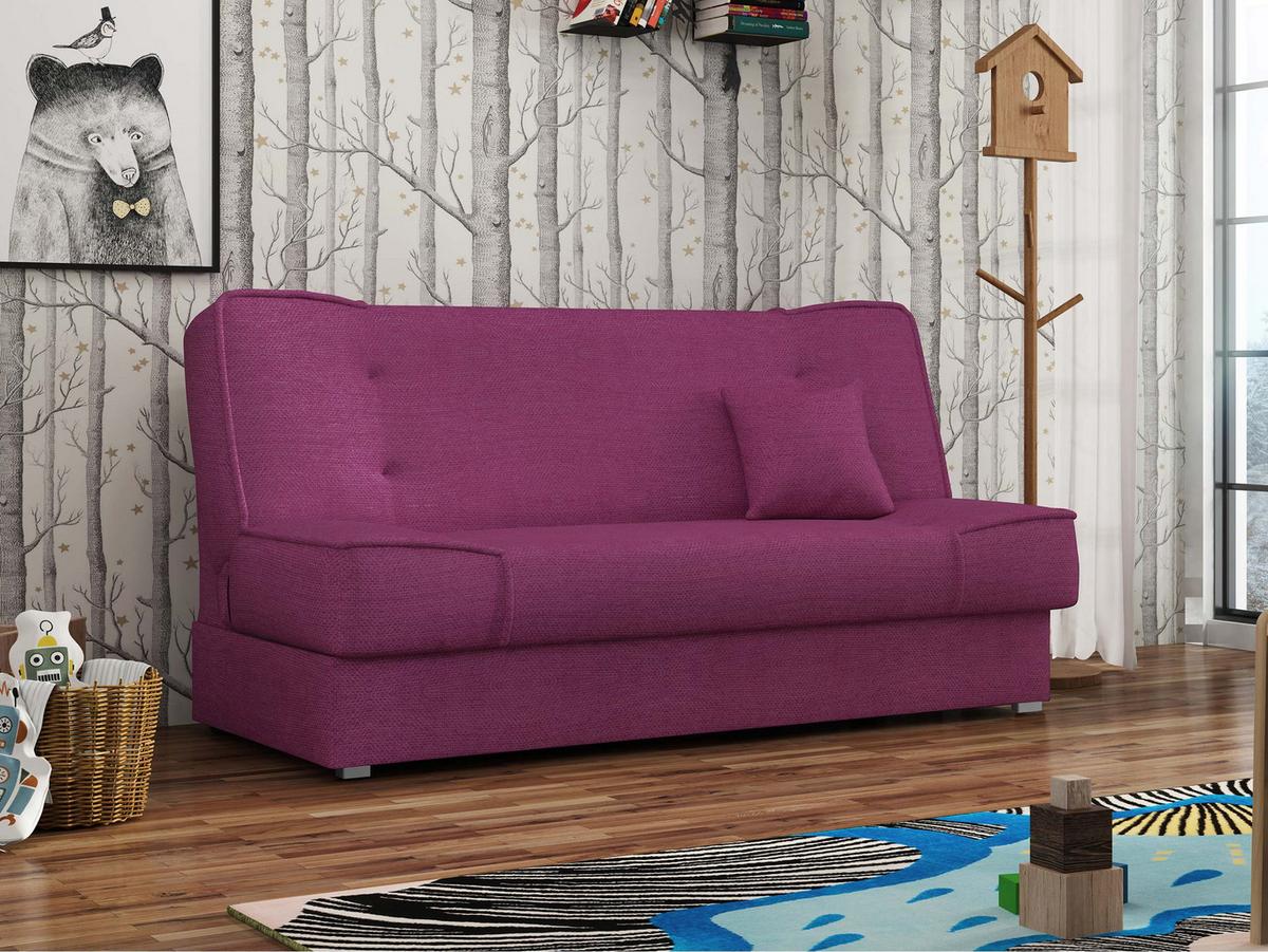 SCHLAFSOFA Gabi - Violett/Silberfarben, Holz/Kunststoff (175/80/80cm) - MIRJAN24