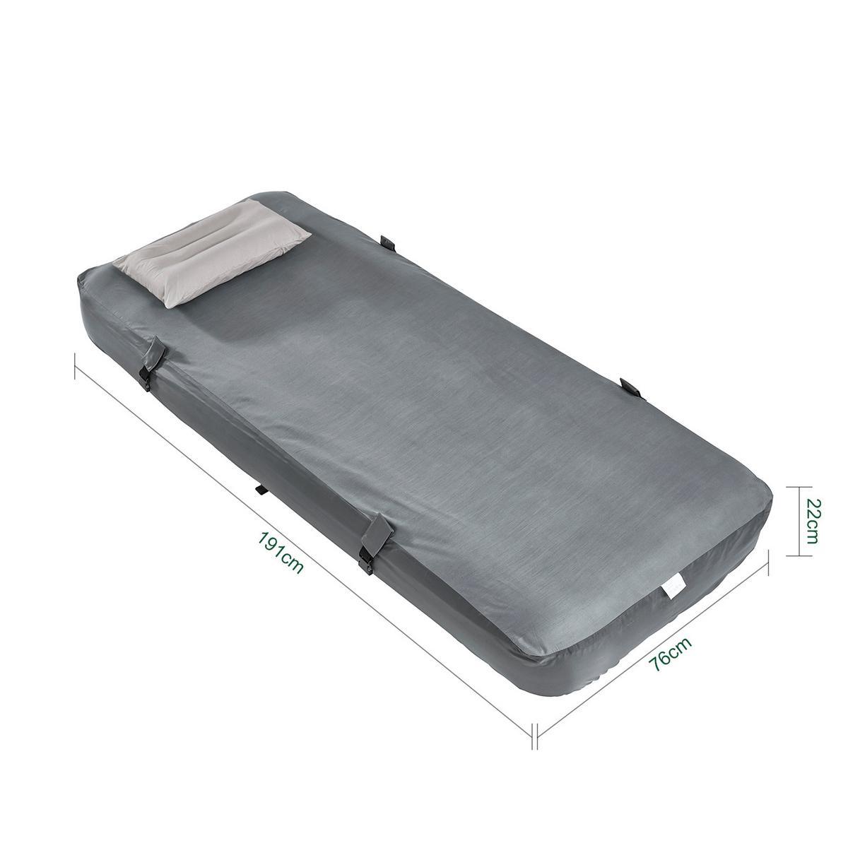 LUFTBETT mit integrierter Kopfstütze OGS32-II-HG-P01 - Ahornfarben, Fell (76/191cm) - SoBuy