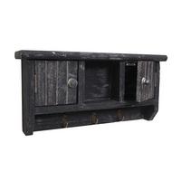 SCHLÜSSELBRETT Grau - Grau, Holz (40/19/8cm) - MCW