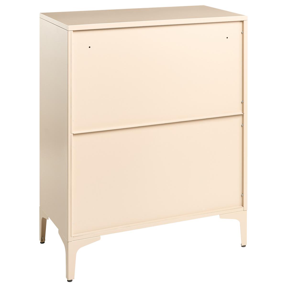 KOMMODE mit 4 Schubladen Metall Beige Ardura - Beige, Metall (78/99/40cm) - Beliani
