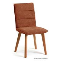 ESSZIMMERSTUHL (2er-Set) Darija 47x92x60 Eiche geölt/Cognac - Cognac/Eichefarben, Kunststoff (60/92/47cm) - 58aufmkessel