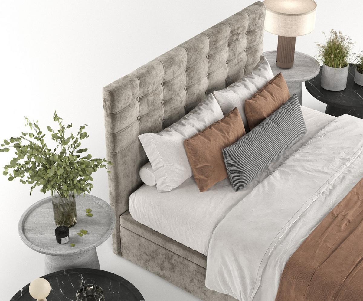 POLSTERBETT Callo mit Stauraum 160/200 cm Beige im Lotta Stoff - Beige/Schwarz, Holz/Holzwerkstoff (160/200cm) - AltaBeds