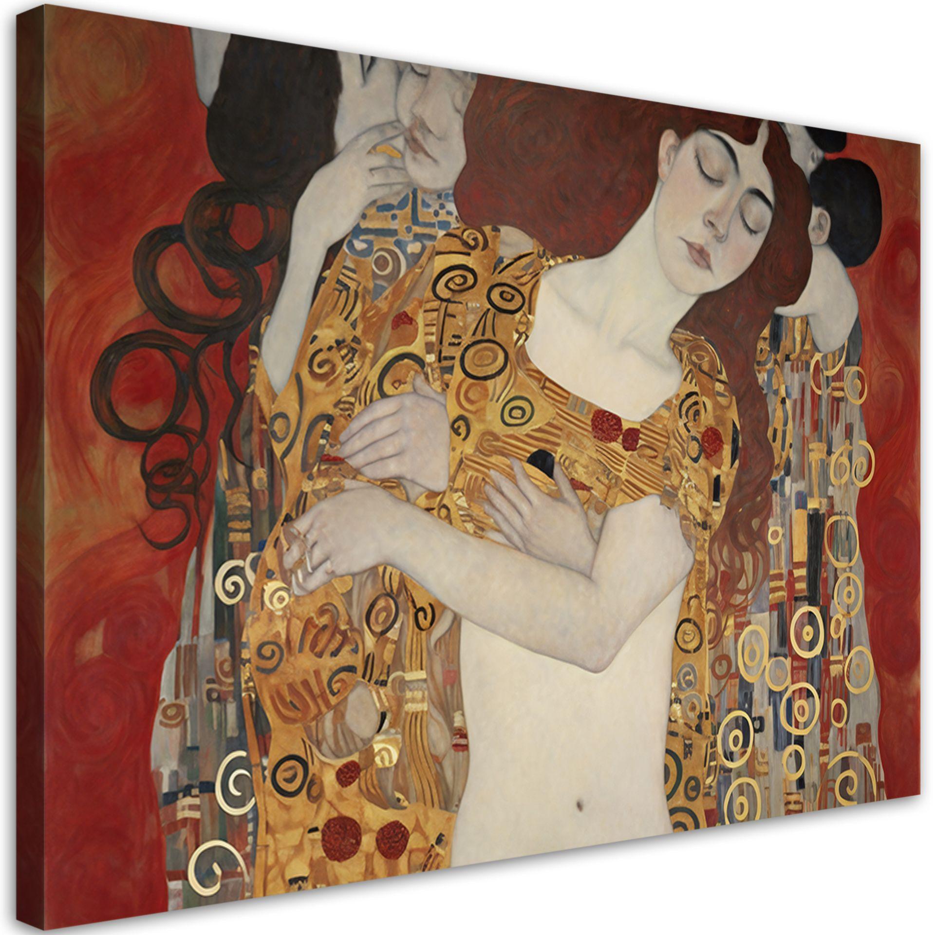 KUNSTDRUCK Gold 100/70 cm - Goldfarben, Textil (100/70cm) - KUNSTLOFT