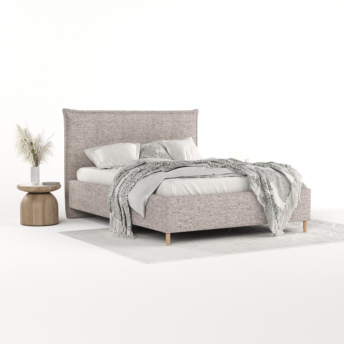 POLSTERBETT Plaza 160/200 cm Beige im Neve Stoff - Beige/Naturfarben, Holz/Holzwerkstoff (160/200cm) - AltaBeds
