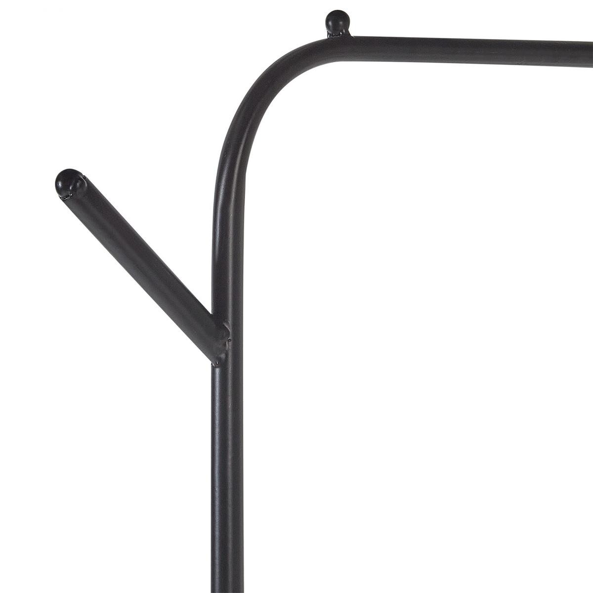 KLEIDERSTÄNDER Metall schwarz 171 cm Eureka - Schwarz, Metall (48/171/30cm) - Beliani